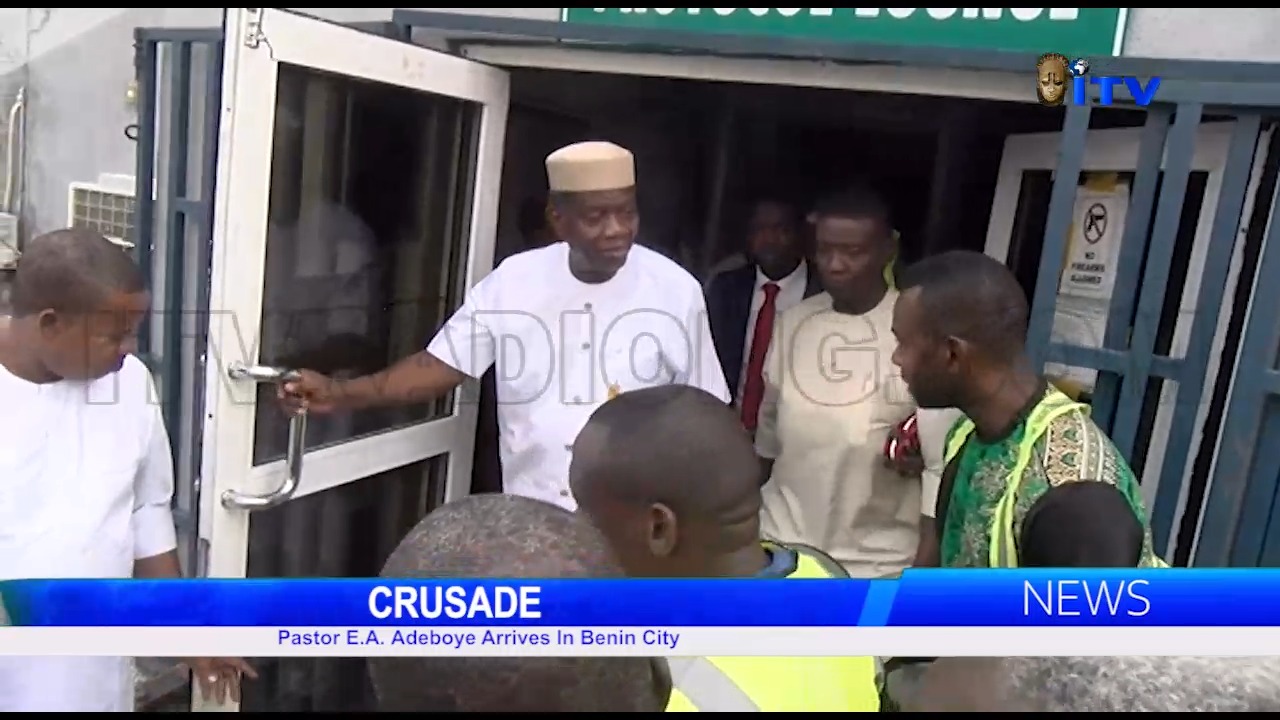 Pastor E.A. Adeboye Arrives in Benin City
