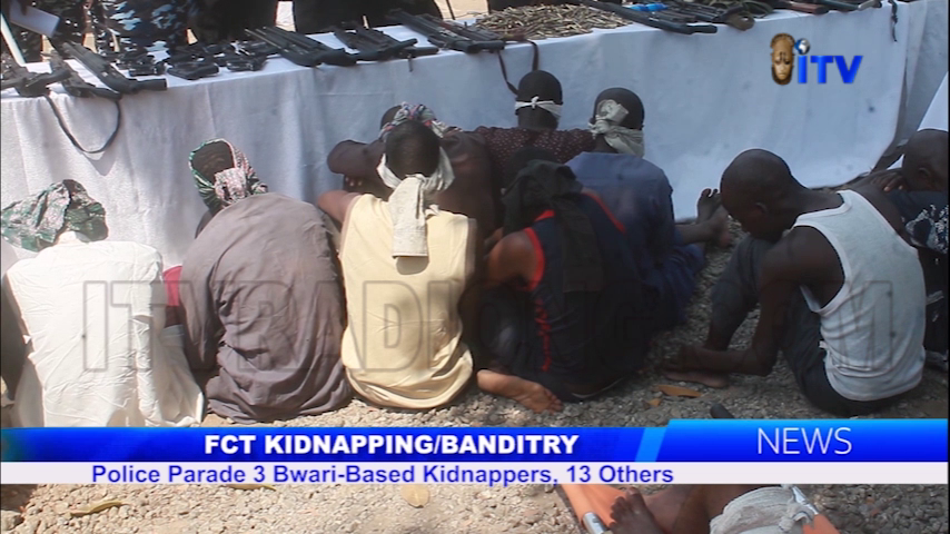 Kidnapping/Banditry: Police Parade 3 Bwari-Based Kidnappers, 13 Others