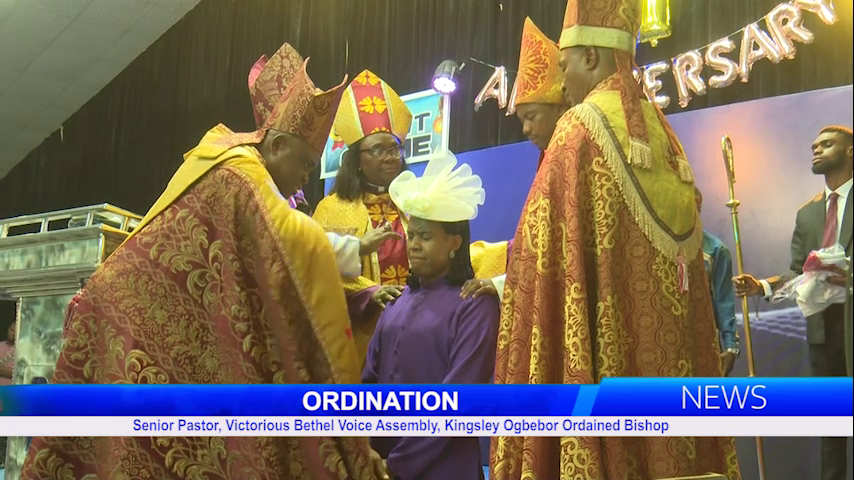 Senior Pastor, Victorious Bethel Voice Assembly, Kingsley Ogbebor Ordained Bishop