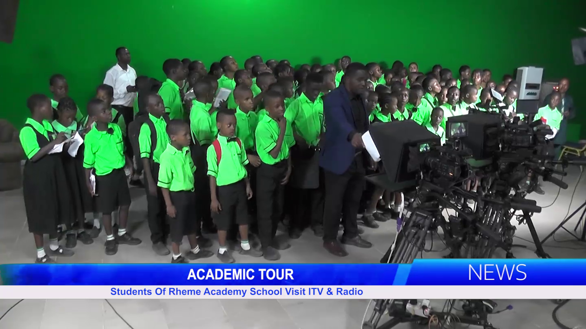 Students Of Rheme Academy School Visit ITV & Radio