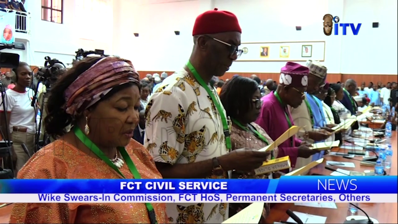FCT Civil Service: Wike Swears-In Commission, FCT HoS, Permanent Secretaries, Others