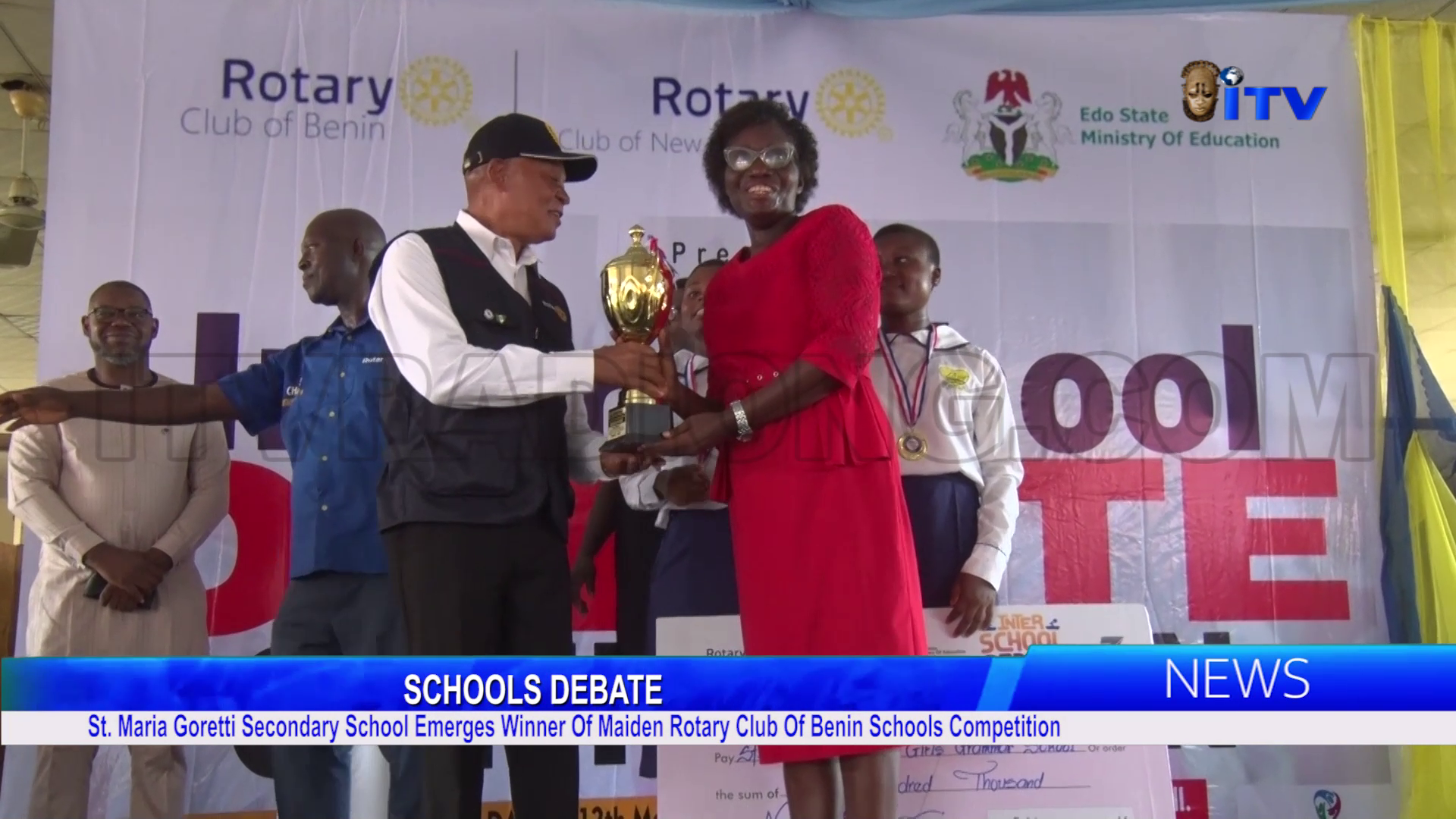 St. Maria Goretti Secondary School Emerges Winner Of Maiden Rotary Club Of Benin Schools Competition