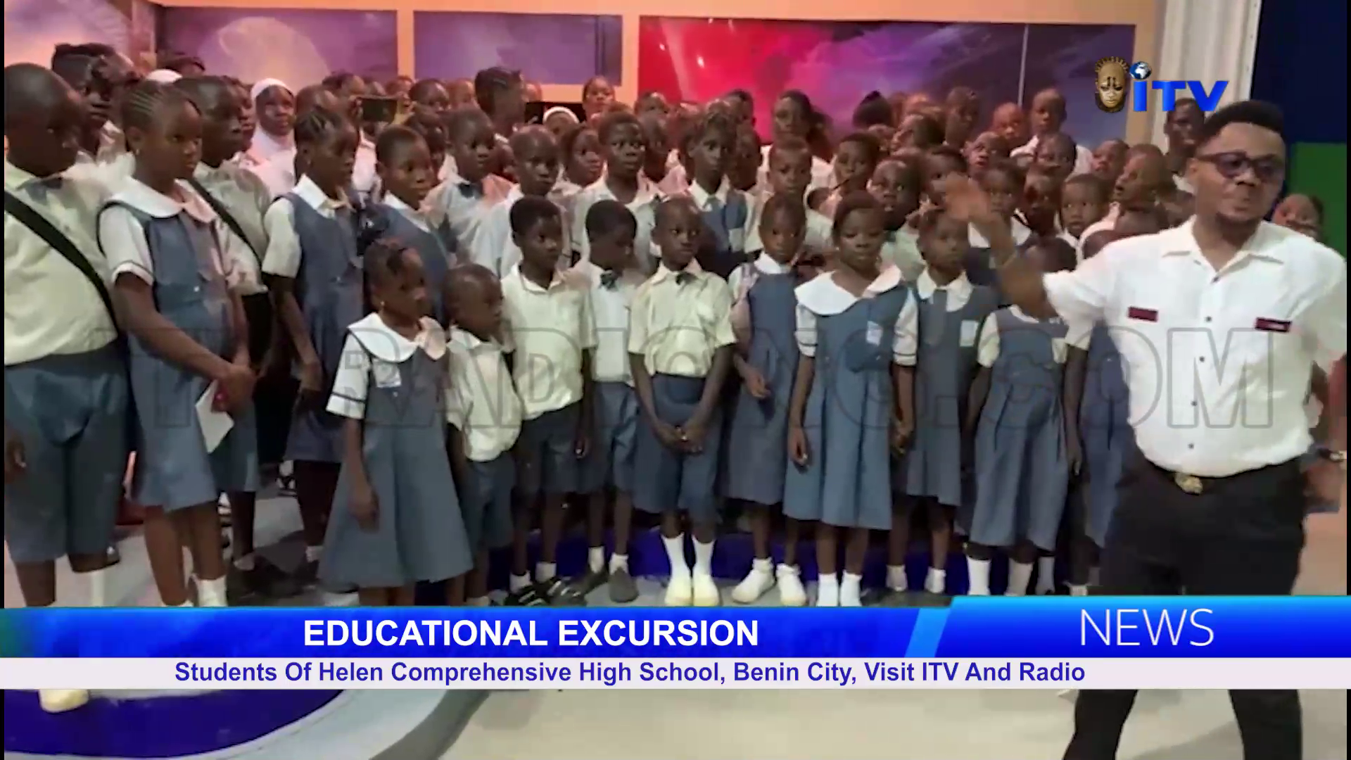 Students Of Helen Comprehensive High School, Benin City, Visit ITV And Radio