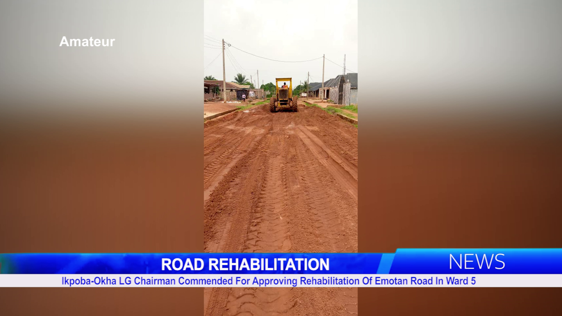 Ikpoba-Okha LG Chairman Commended For Approving Rehabilitation Of Emotan Road In Ward 5