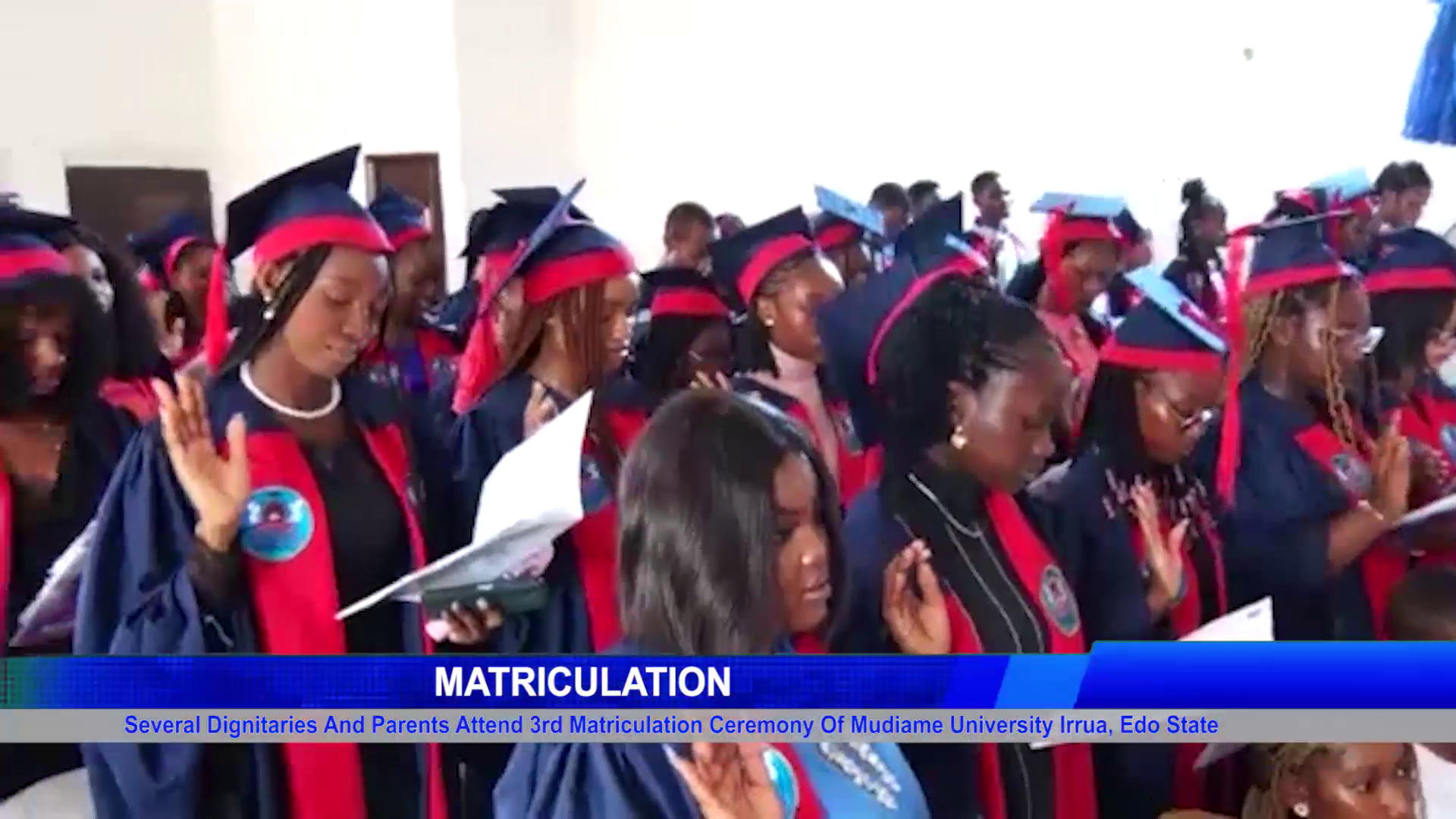 Several Dignitaries And Parents Attend 3rd Matriculation Ceremony Of Mudiame University Irrua, Edo State