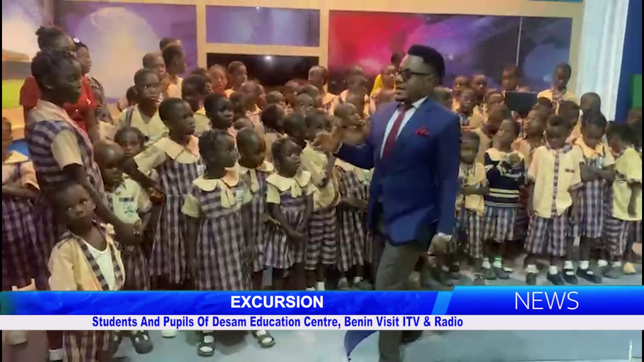 Students And Pupils Of Desam Education Centre, Benin Visit ITV & Radio