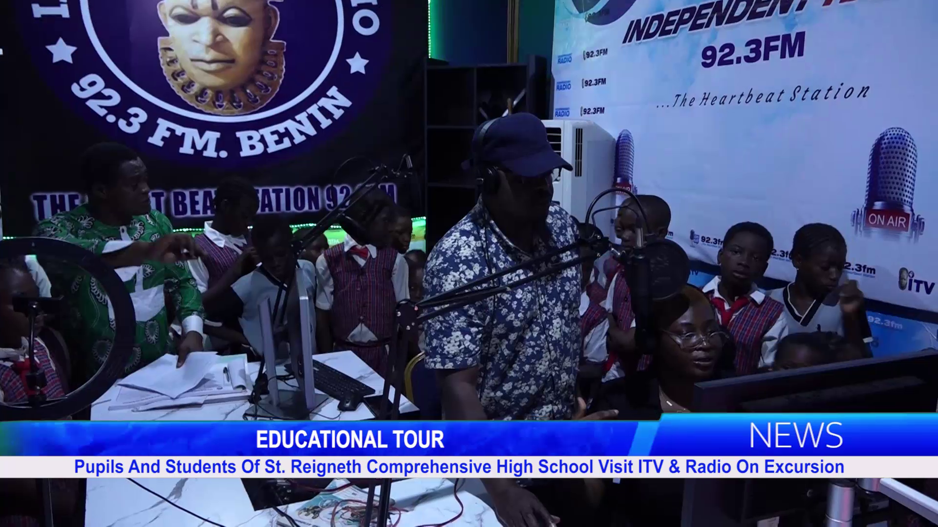 Pupils And Students Of St. Reigneth Comprehensive High School Visit ITV & Radio On Excursion