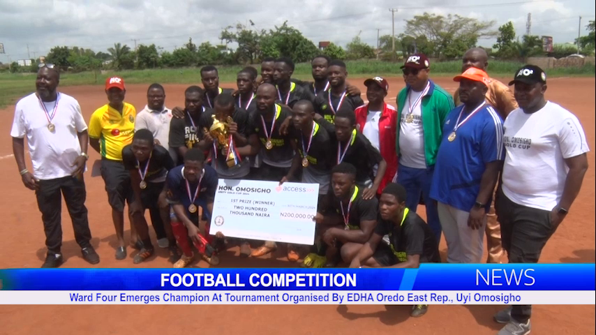 Ward Four Emerges Champion At Tournament Organised By EDHA Oredo East Rep., Uyi Omosigho