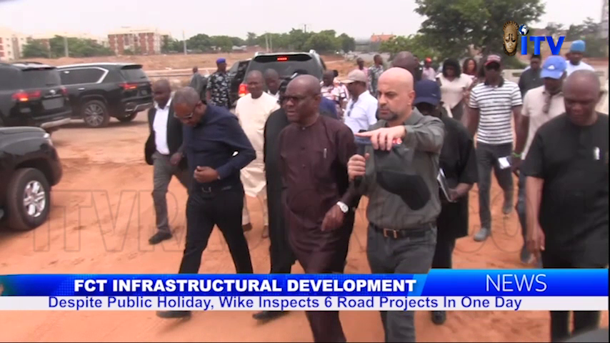 FCT Infrastructural Development: Despite Public Holiday, Wike Inspects 6 Roads Projects In One Days
