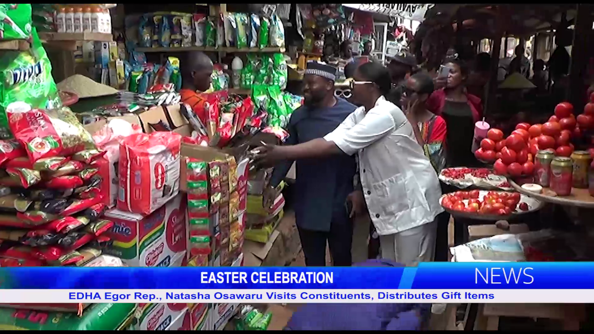 EDHA Egor Rep., Natasha Osawaru Visits Constituents, Distributes Gift Items