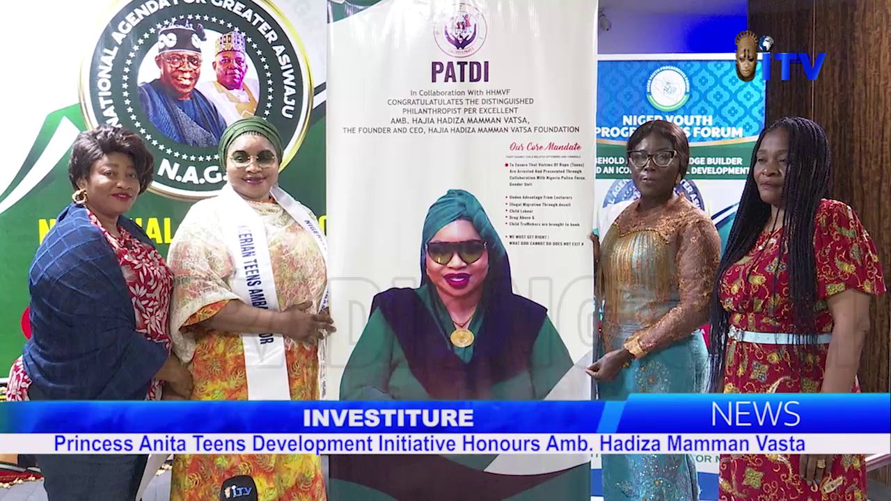 Investiture: Princess Anita Teens Development Initiative Honours Amb. Hadiza Mamman Vatsa