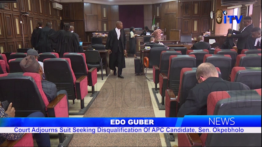Edo Guber: Court Adjourns Suit Seeking Disqualification Of APC Candidate, Sen. Okpebholo