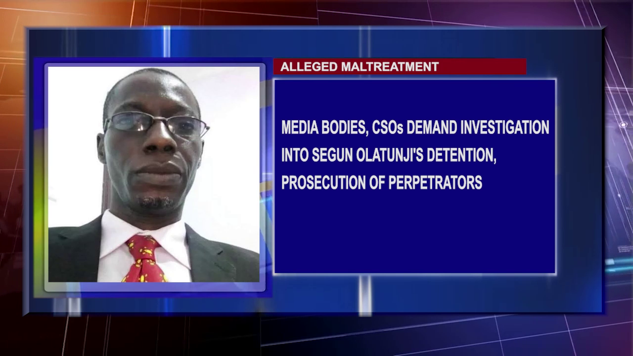Media Bodies, CSOs Demand Investigation Into Segun Olatunji’s Detention, Prosecution Of Perpetrators