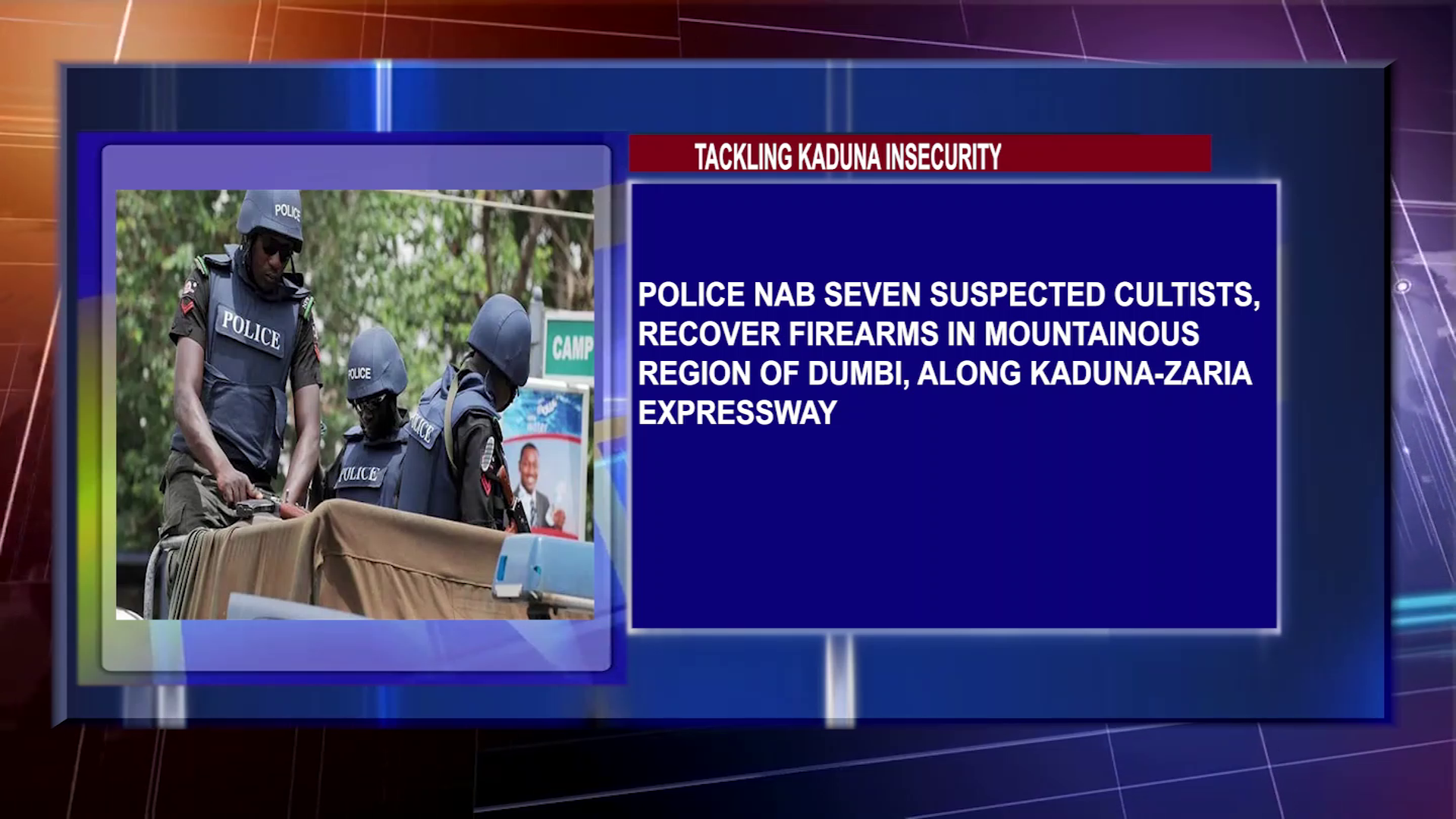 Police Nab Seven Suspected Cultists, Recover Firearms In Mountainous Region Of Dumbi, Along Kaduna-Zaria Expressway