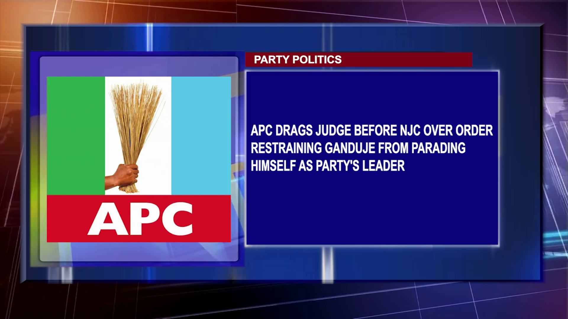 APC Drags Judge Before NJC Over Order Restraining Ganduje From Parading Himself As Party’s Leader