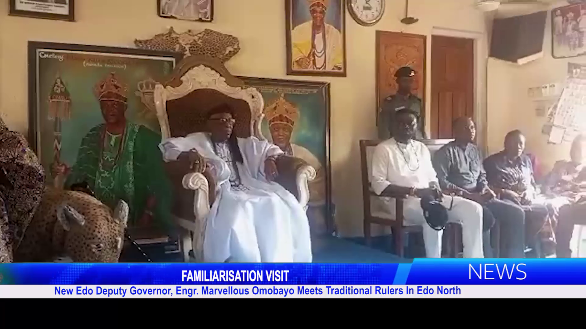 New Edo Deputy Governor, Engr. Marvellous Omobayo Meets Traditional Rulers In Edo North