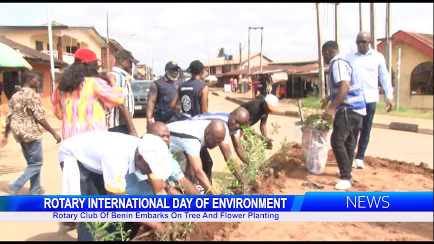 Rotary Club Of Benin Embarks On Tree And Flower Planting