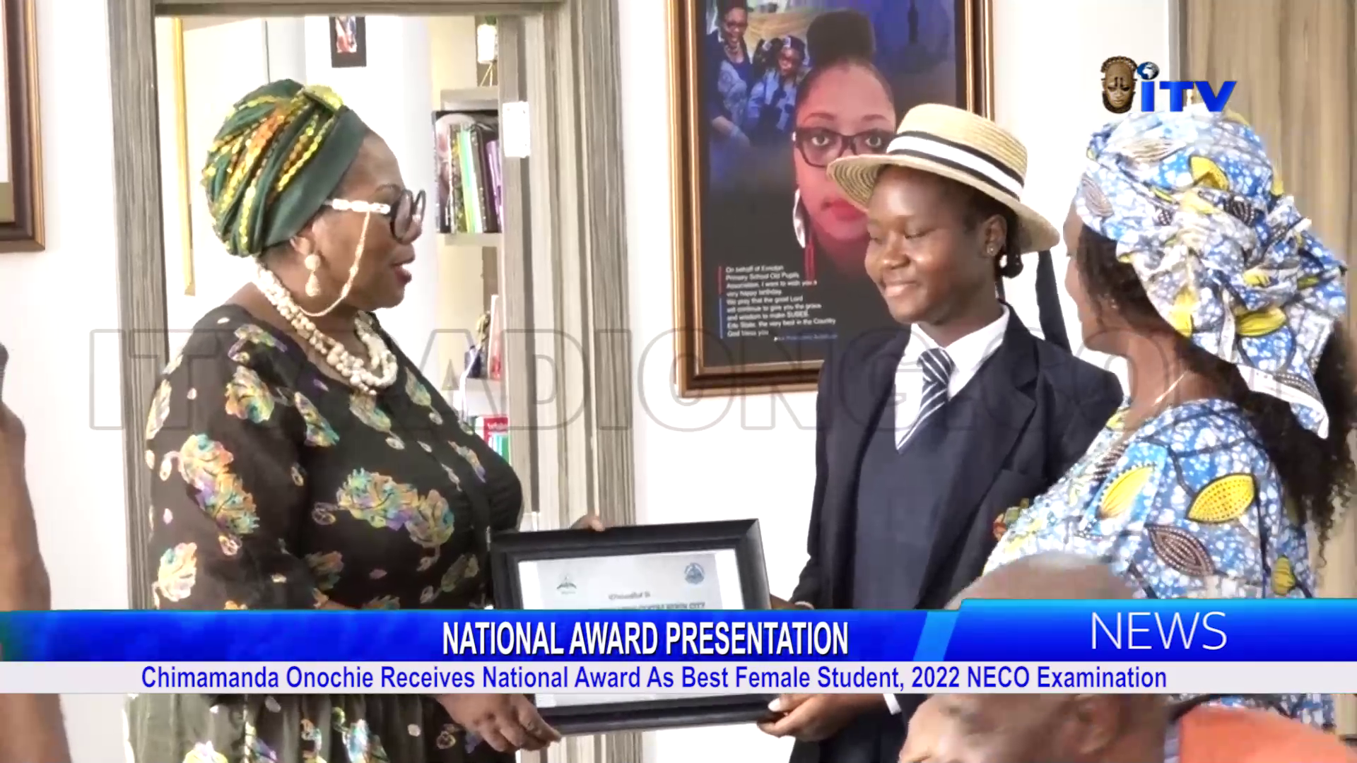 Chimamanda Onochie Receives National Award As Best Female Student, 2022 NECO Examination