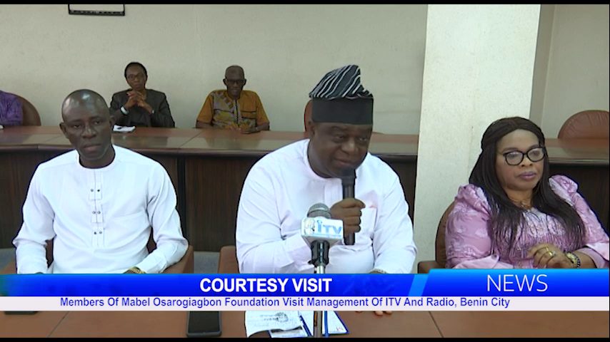 Members Of Mabel Osarogiagbon Foundation Visit Management Of ITV And Radio, Benin City