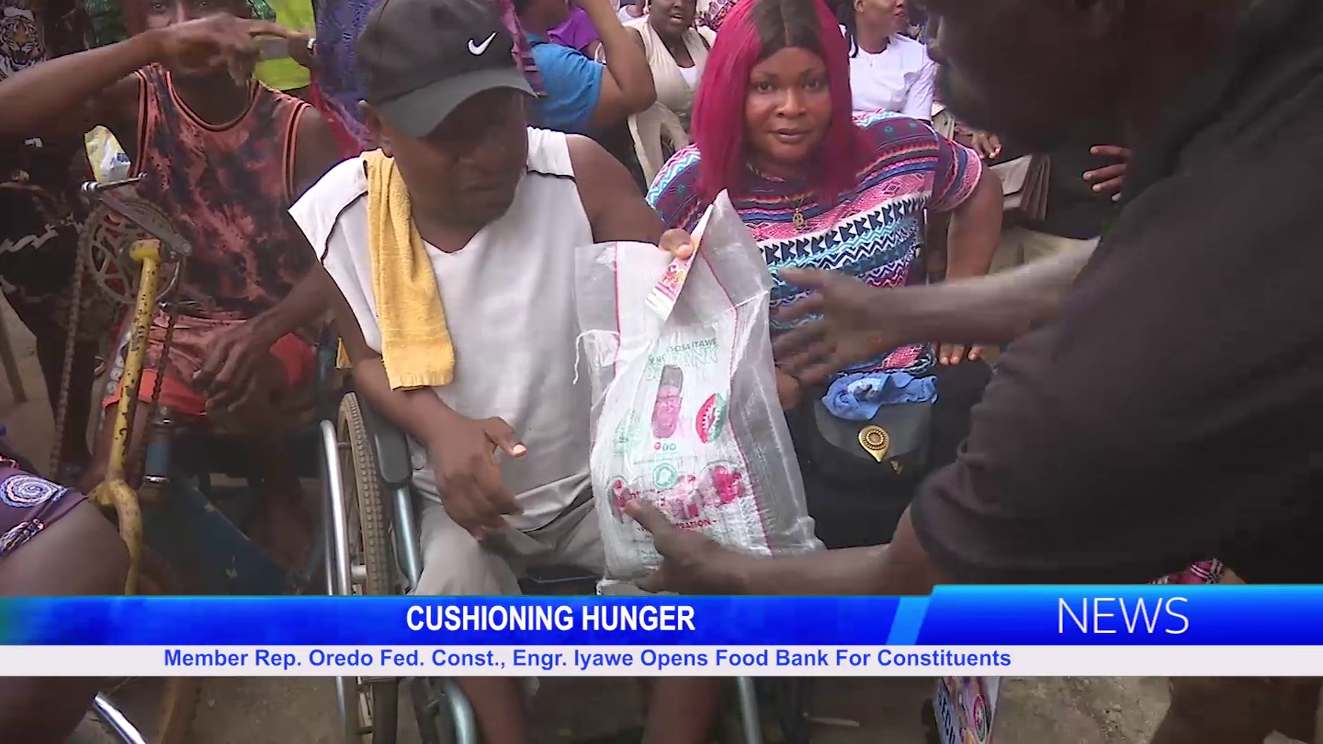 Member Rep. Oredo Fed. Const., Engr. Iyawe Opens Food Bank For Constituents