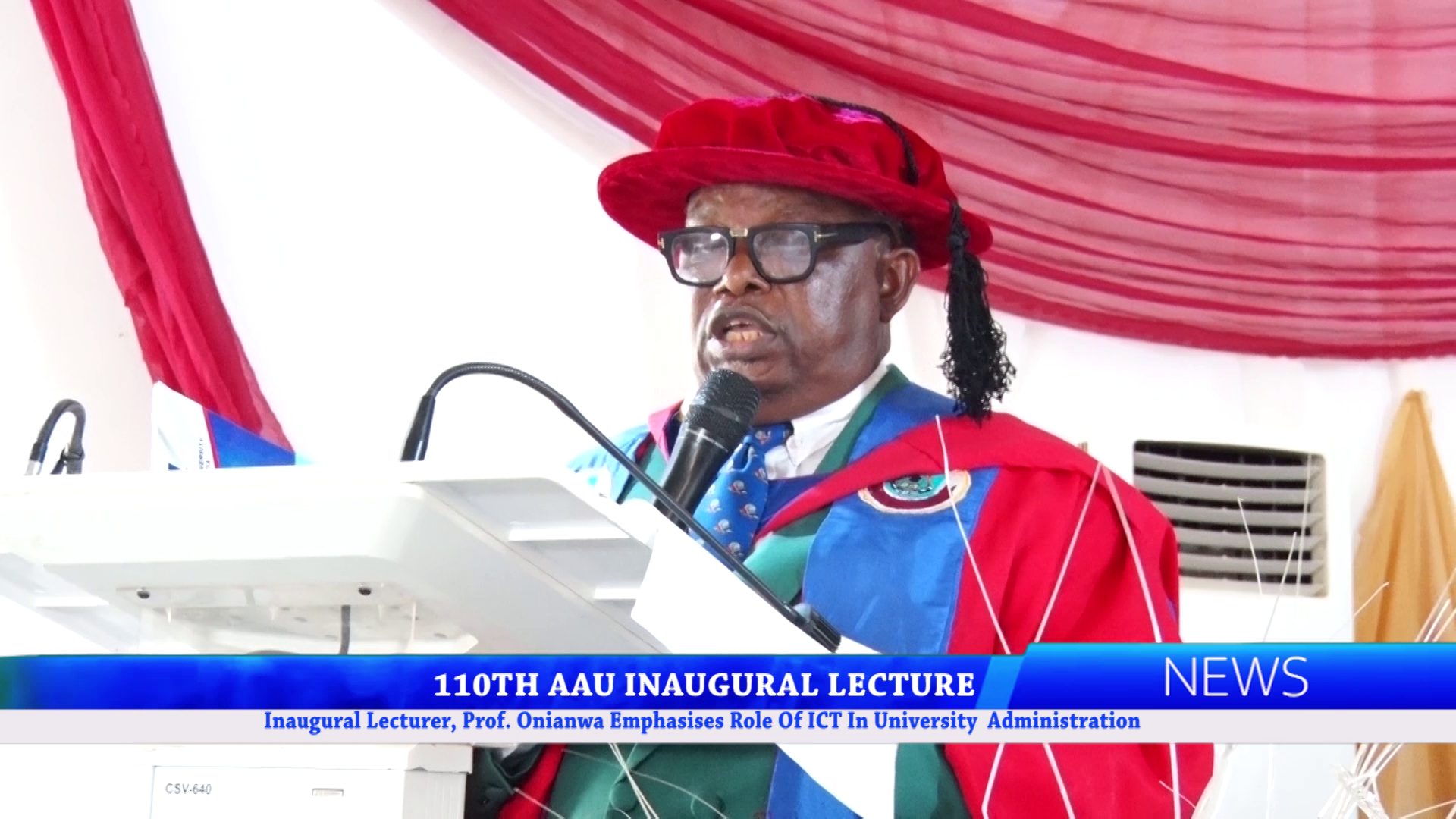 Inaugural Lecturer, Prof. Onianwa Emphasises Role Of ICT In University Administration