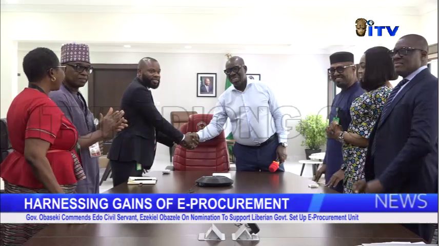 Gov. Obaseki Commends Edo Civil Servant, Ezekiel Obazele On Nomination To Support Liberian Govt. Set Up E-Procurement Agency