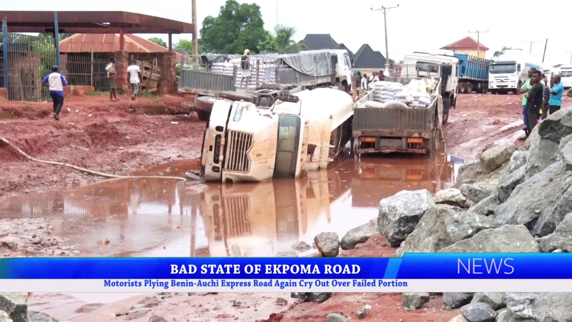 Motorists Plying Benin-Auchi Express Road Again Cry Out Over Failed Portion