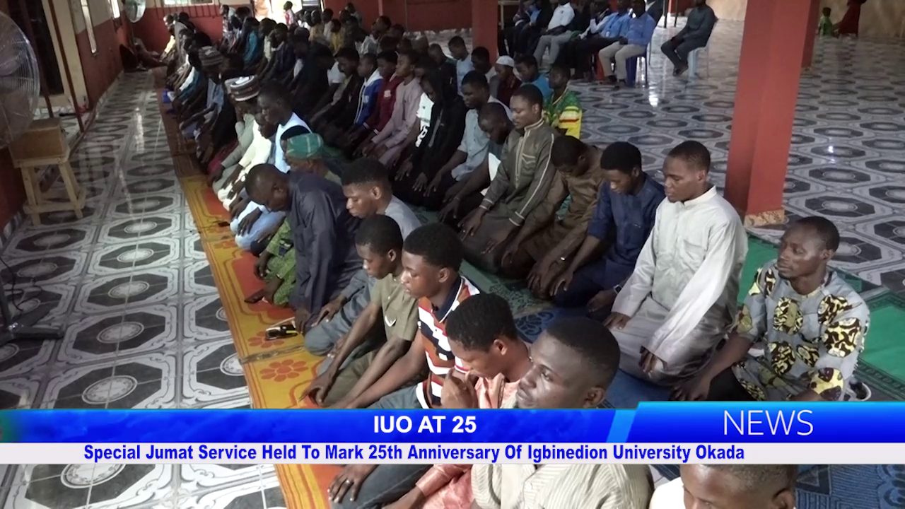 IUO At 25: Special Jumat Service Held To Mark 25th Anniversary Of Igbinedion University Okada