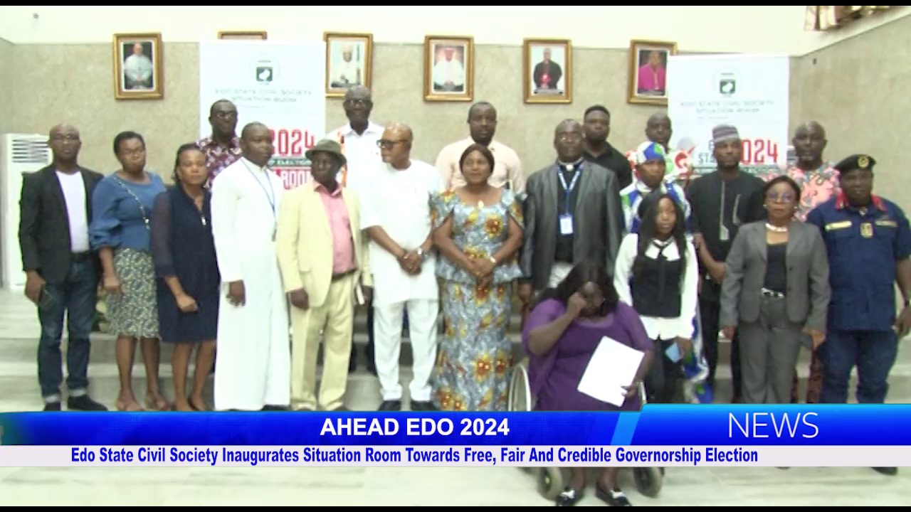 Edo State Civil Society Inaugurates Situation Room Towards Free, Fair and Credible Governorship Election