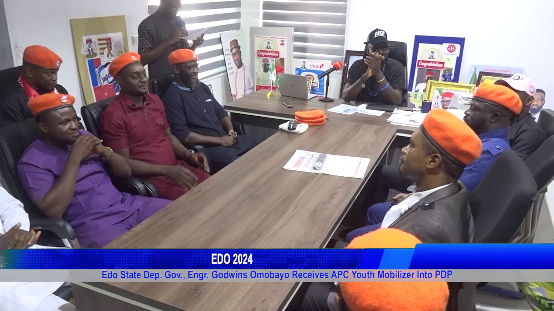 Edo State Dep. Gov., Engr. Godwins Omobayo Receives APC Youth Mobilizer Into PDP