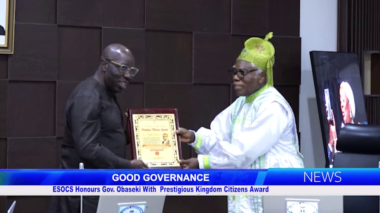 ESOCS Honours Gov. Obaseki With Prestigious Kingdom Citizens Award