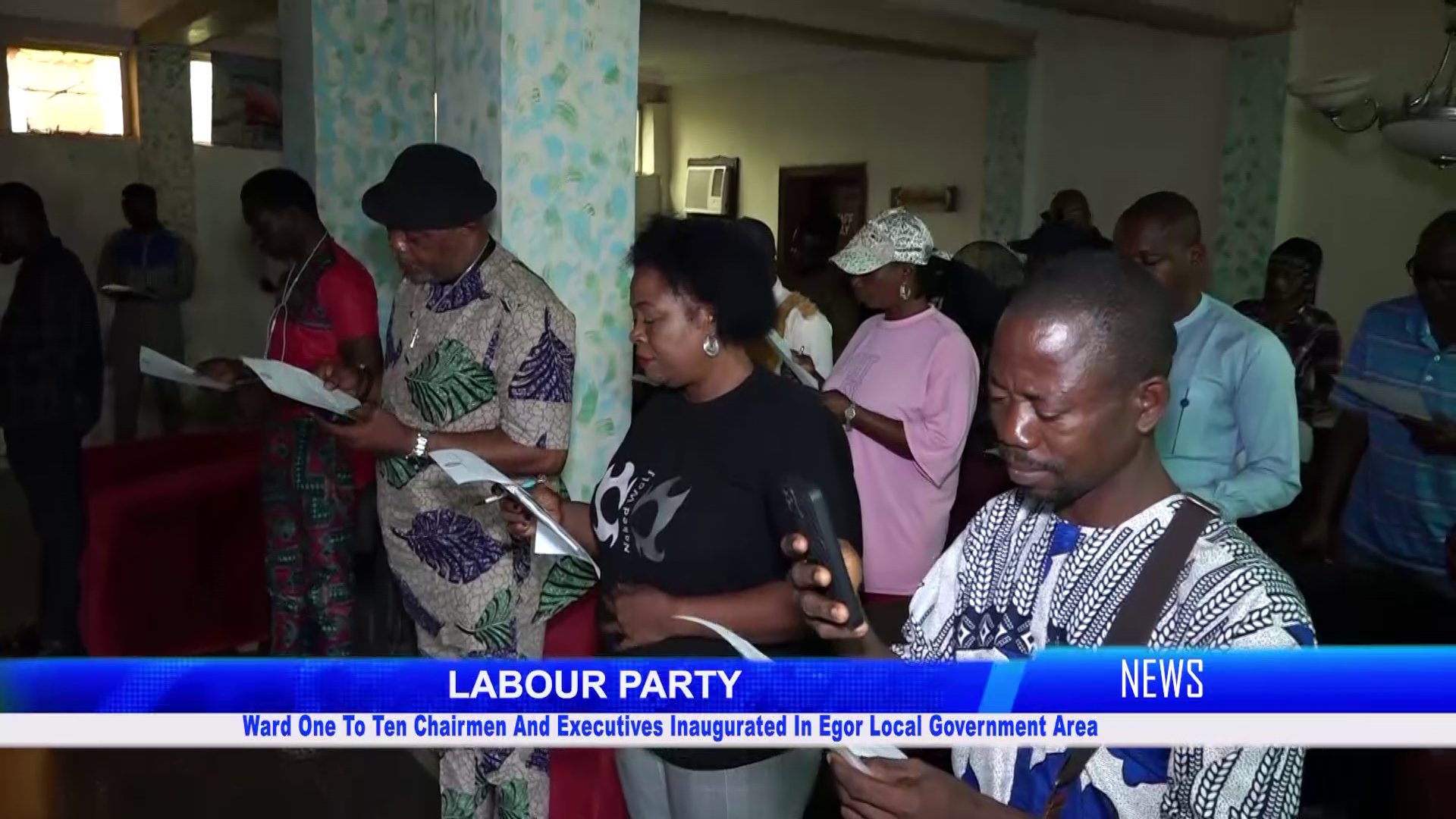 Labour Party: Ward One To Ten Chairmen And Executives Inaugurated In Egor Local Government Area