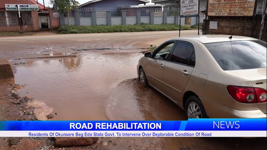 Residents Of Okunsere Beg Edo State Govt. To Intervene Over Deplorable Condition Of Road