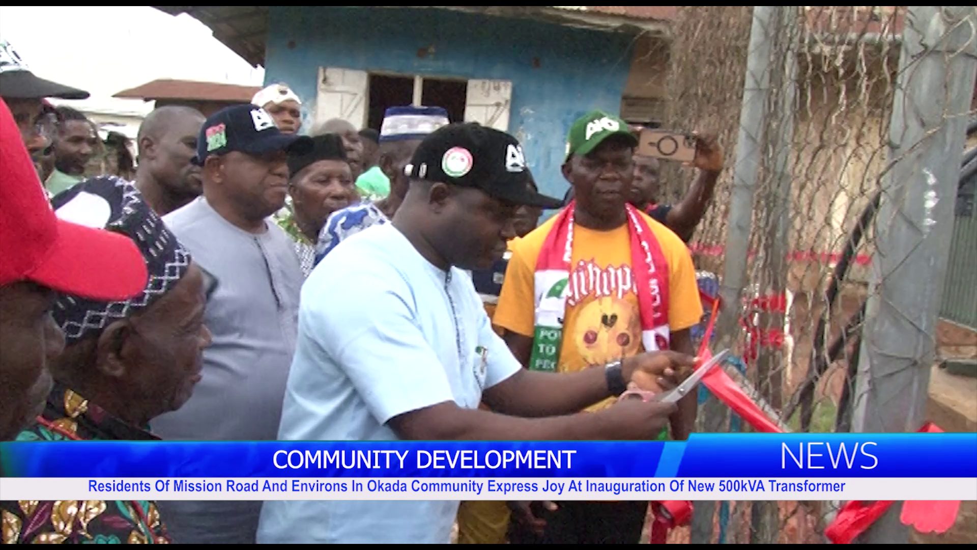 Residents Of Mission Road And Environs In Okada Community Express Joy At Inauguration Of New 500kVA Transformer