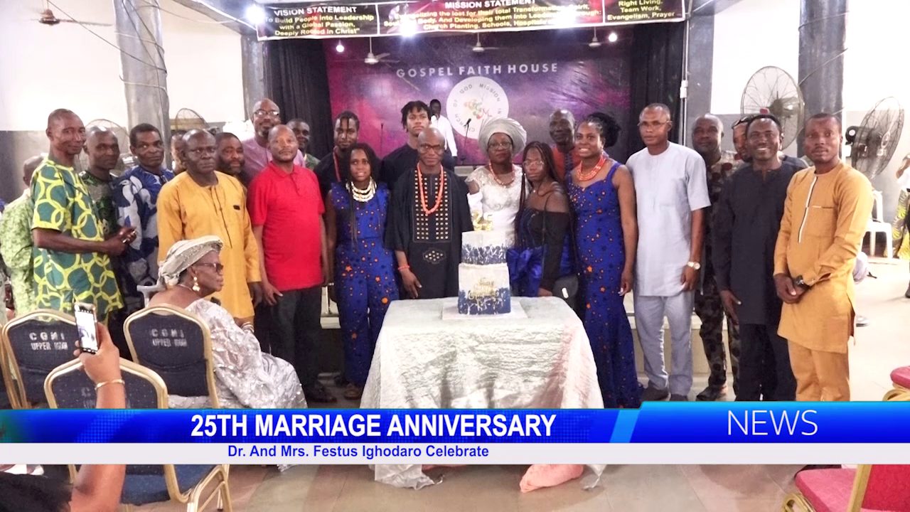25th Marriage Anniversary: Dr. And Mrs. Festus Ighodaro Celebrate