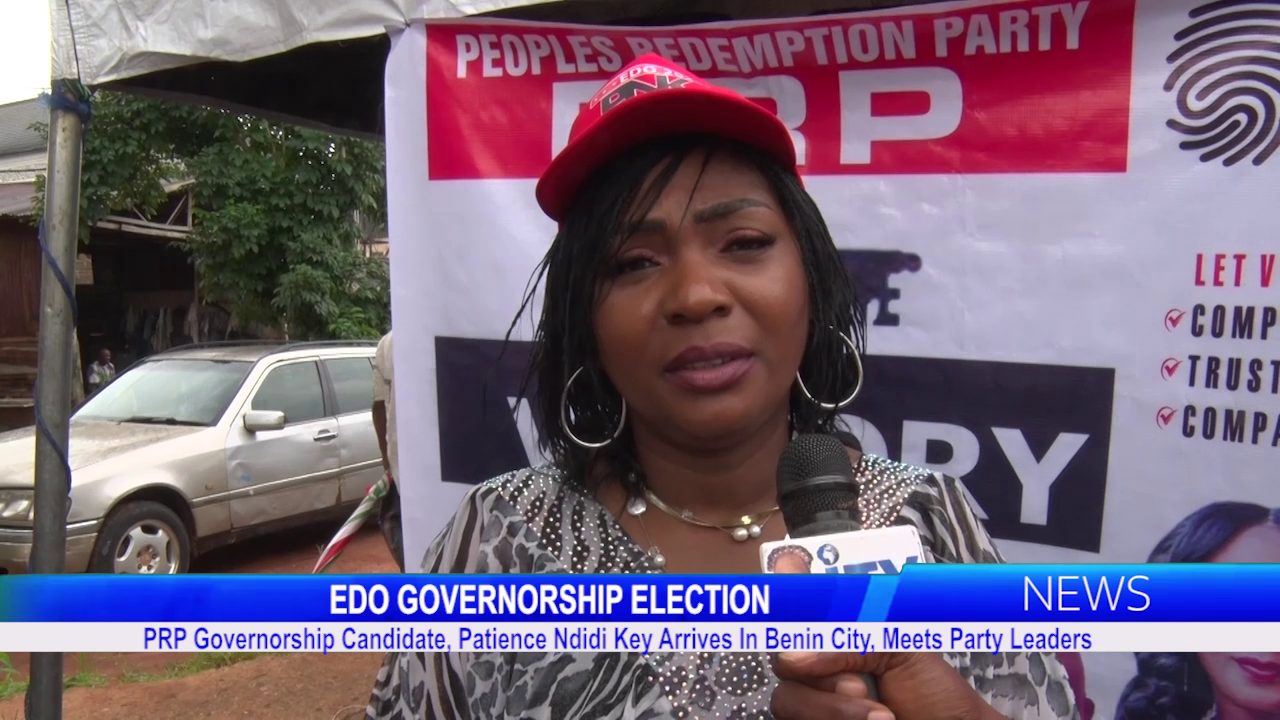PRP Governorship Candidate, Patience Ndidi Key Arrives In Benin City, Meets Party Leaders