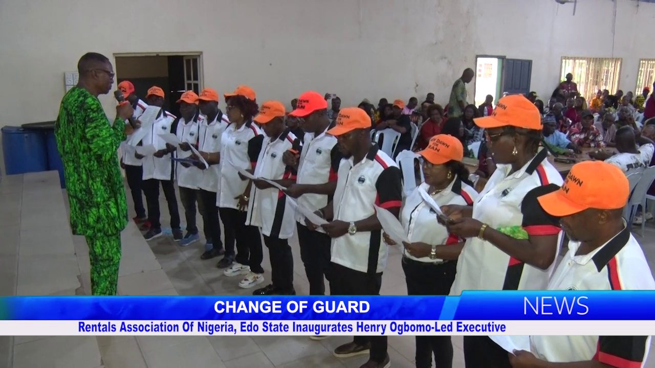 Change Of Guard: Rentals Association Of Nigeria, Edo State Inaugurates Henry Ogbomo-Led Executive