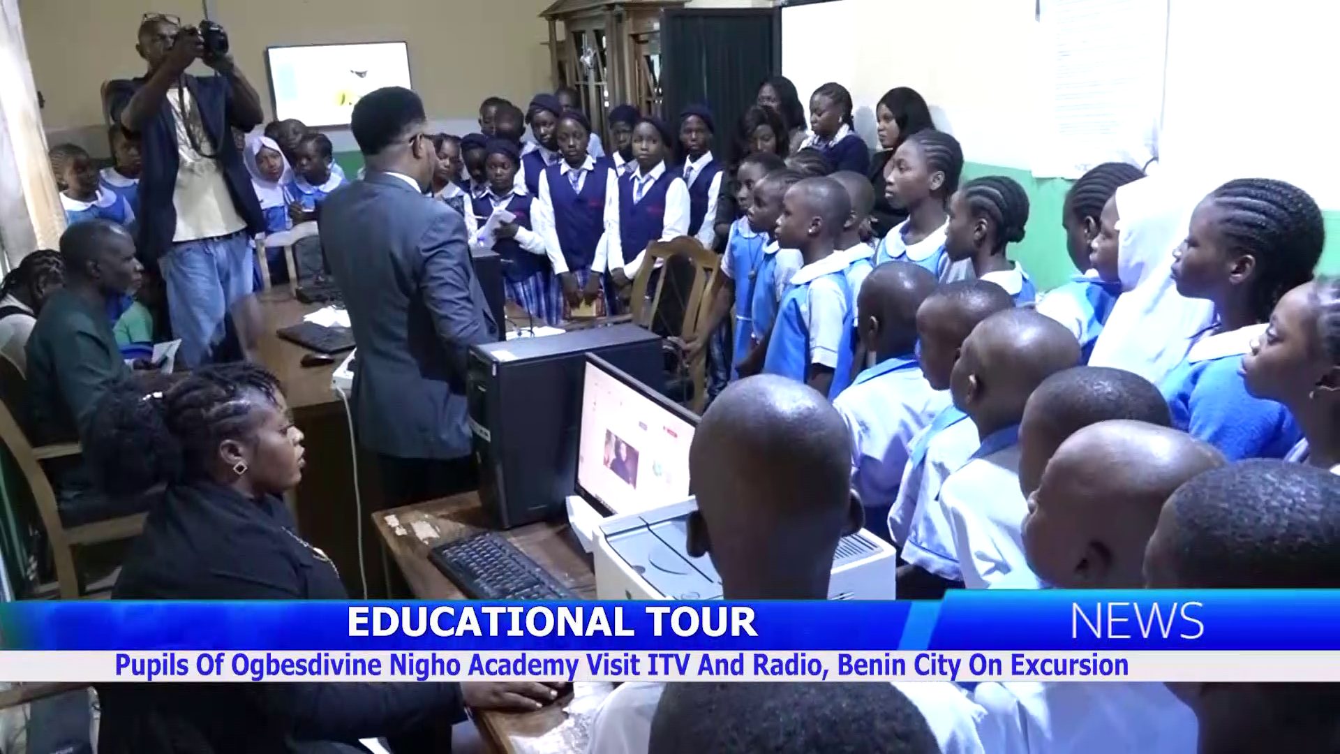 Educational Tour: Pupils Of Ogbesdivine Nigho Academy Visit ITV And Radio, Benin City On Excursion