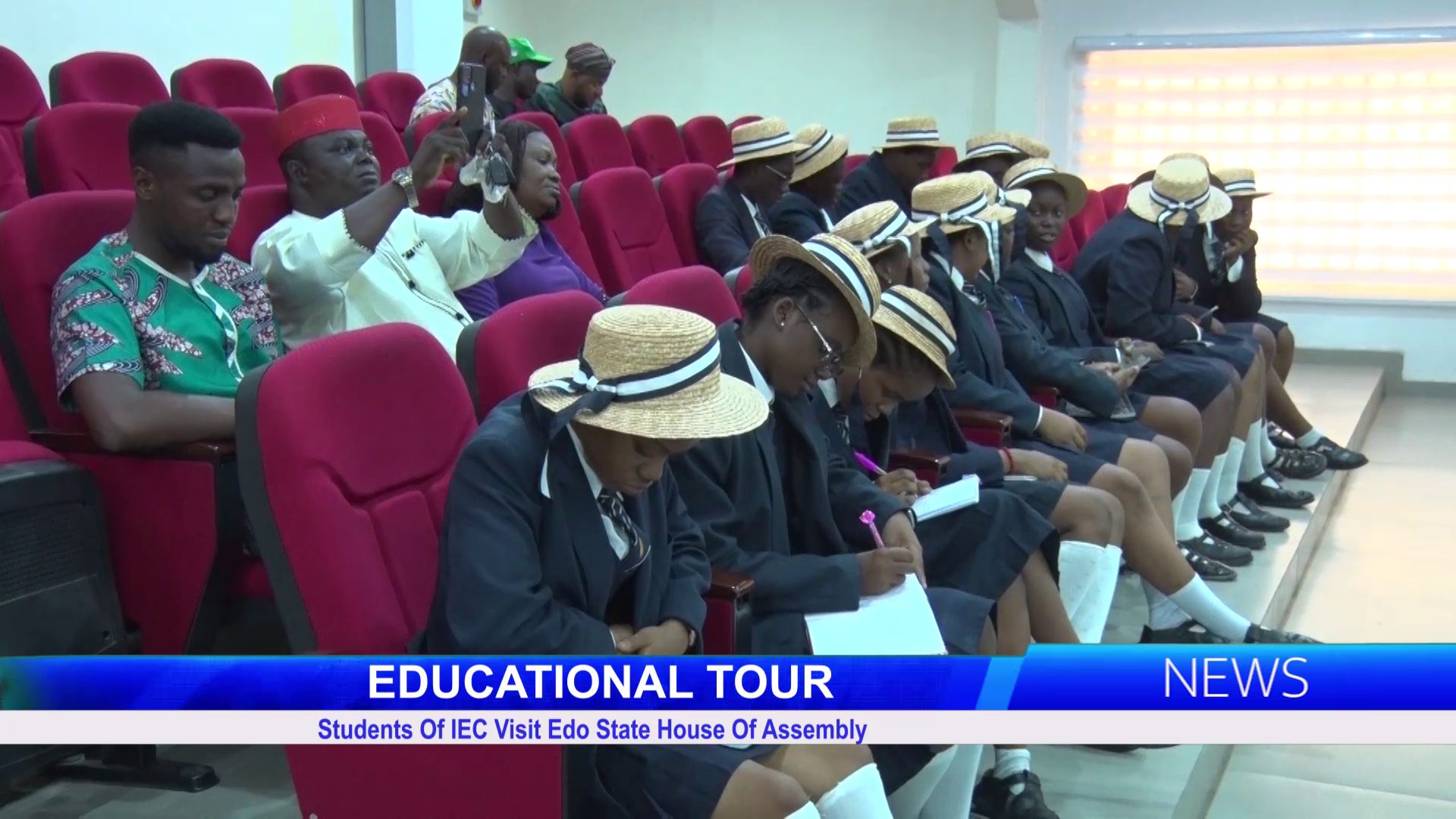 Educational Tour: Students Of IEC Visit Edo State House Of Assembly