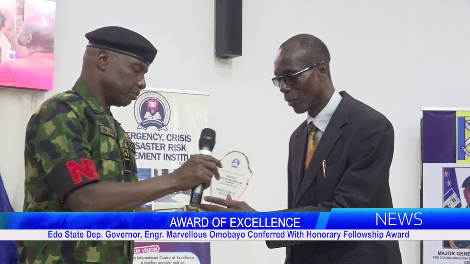 Edo State Dep. Governor, Engr. Marvellous Omobayo Conferred With Honorary Fellowship Award