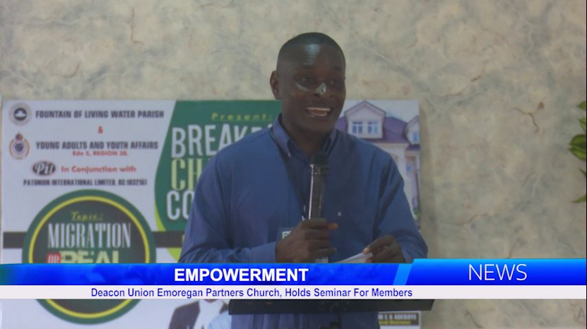 Deacon Union Emoregan Partners Church, Holds Seminar For Members