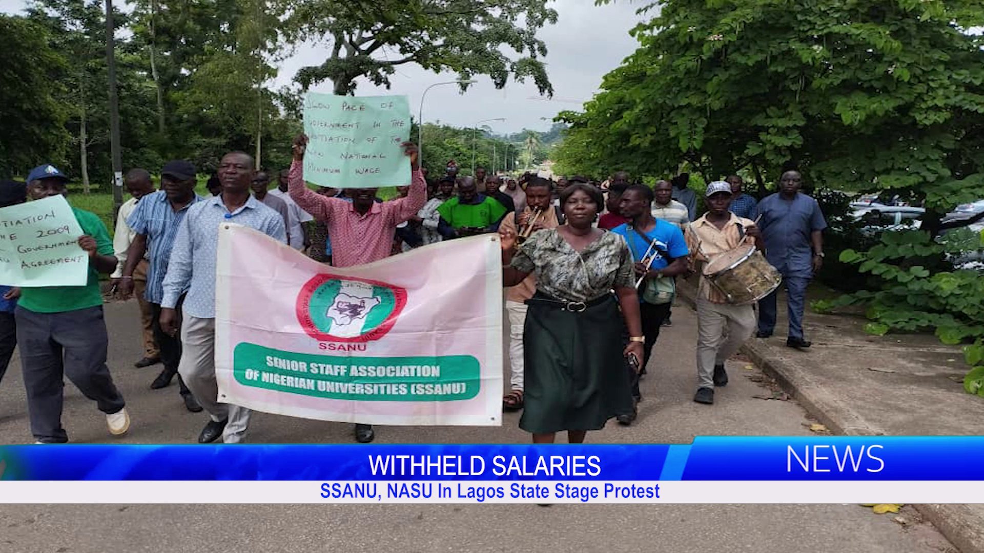 SSANU, NASU In Lagos State Stage Protest Over Withheld Salaries