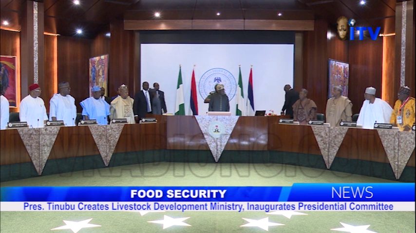 Pres. Tinubu Creates Livestock Development Ministry, Inaugurates Presidential Committee