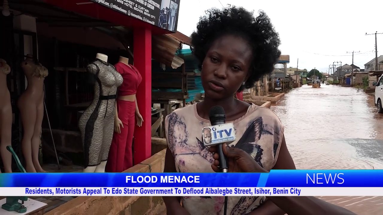 Residents, Motorists Appeal To Edo State Government To Deflood Aibalegbe Street, Isihor, Benin City