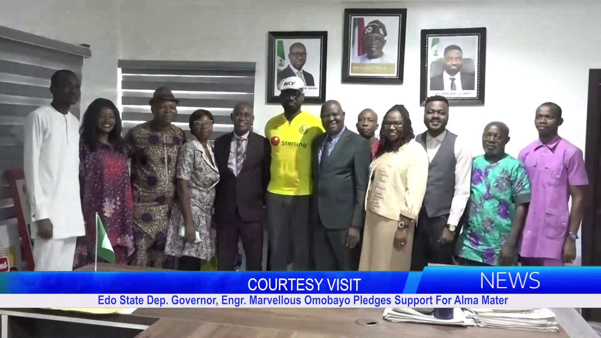 Edo State Dep. Governor, Engr. Marvellous Omobayo Pledges Support For Alma Mater