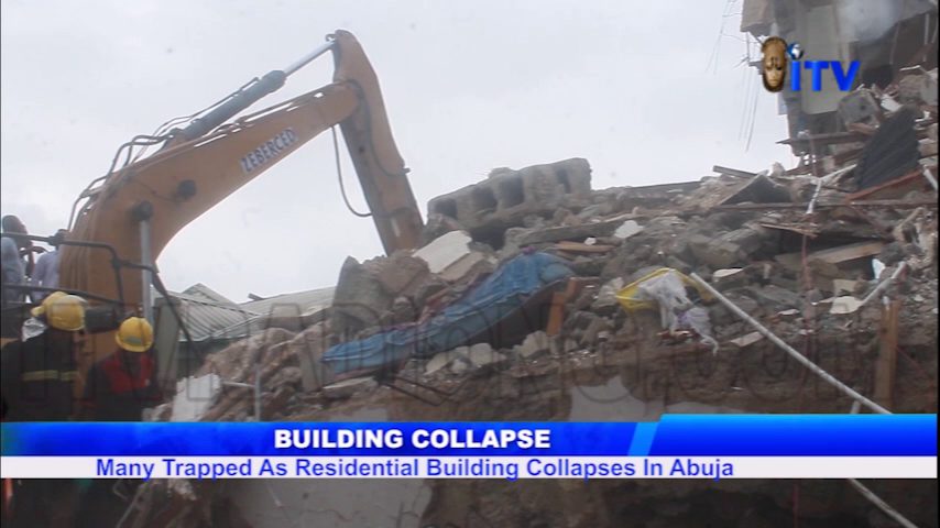 Building Collapse: Many Trapped As Residential Building Collapses In Abuja