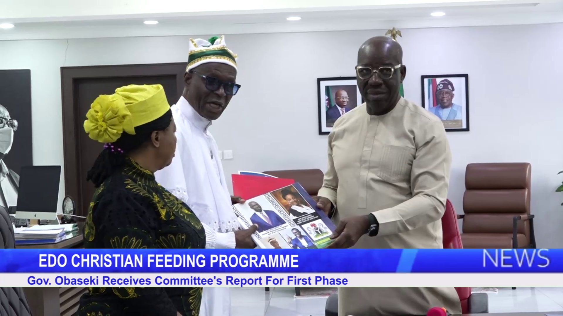 Edo Christian Feeding Programme: Gov. Obaseki Receives Committee’s Report For First Phase