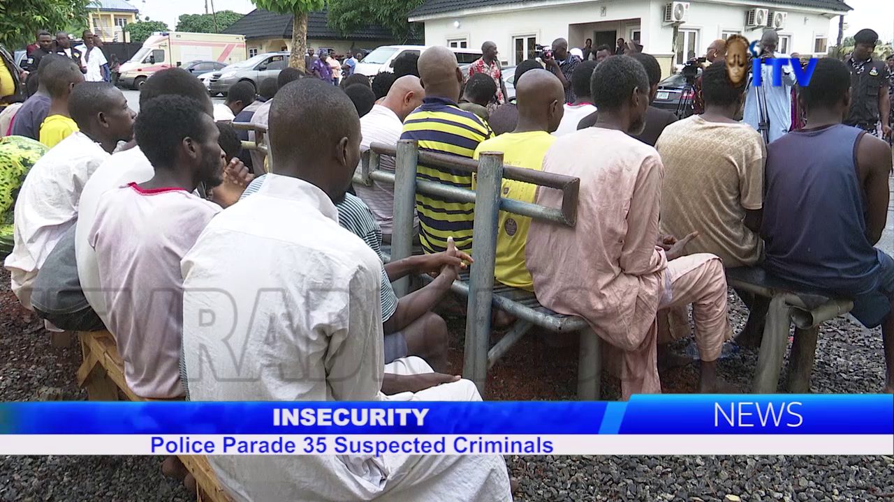 Insecurity: Police Parade 35 Suspected Criminals