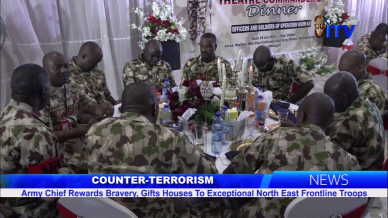 Army Chief Rewards Bravery, Gifts Houses To Exceptional North East Front-line Troops