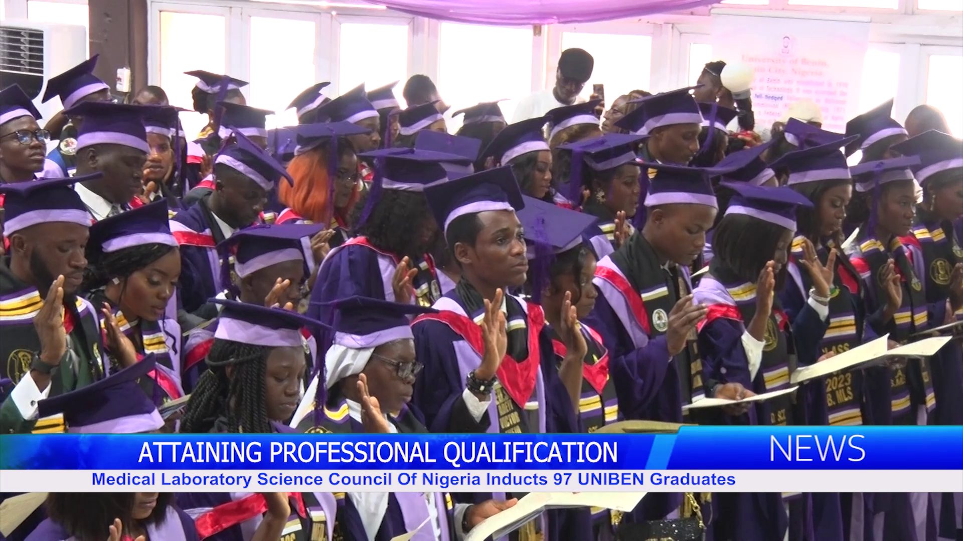 Medical Laboratory Science Council Of Nigeria Inducts 97 UNIBEN Graduates